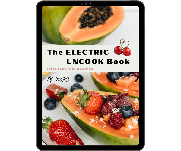 THE ELECTRIC UNCOOK BOOK - RAW PLANT BASED RECIPES EBOOK – Neri Akeba  Electric Plant Based Recipes